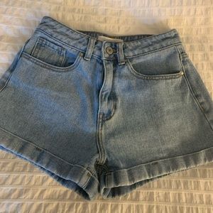 highwasted pacsun denim shorts